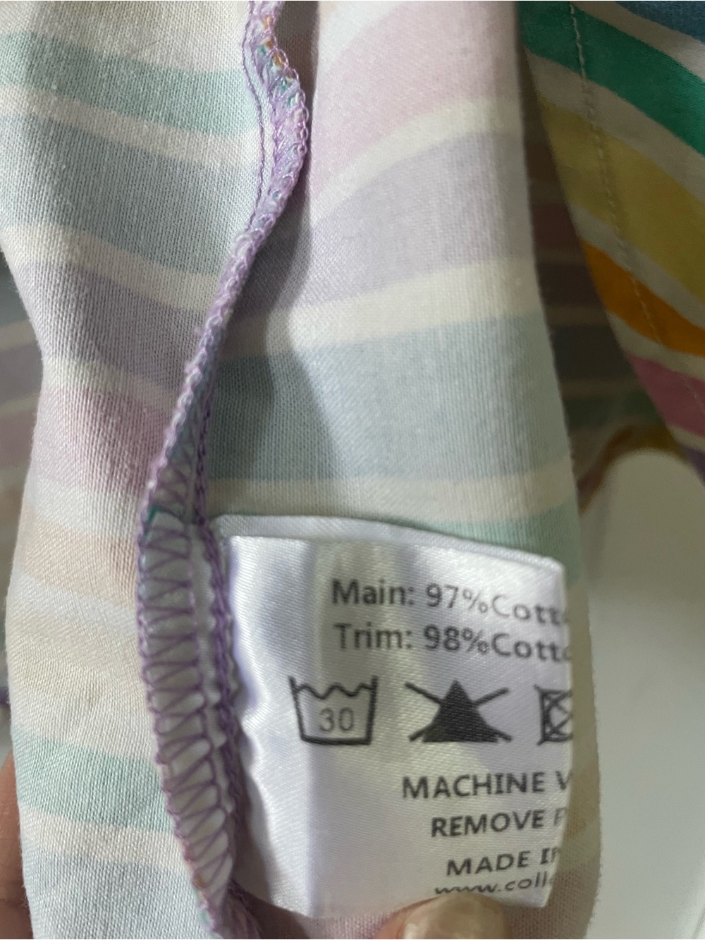 Collectif nova pastel rainbow dress - Picture 5 of 8